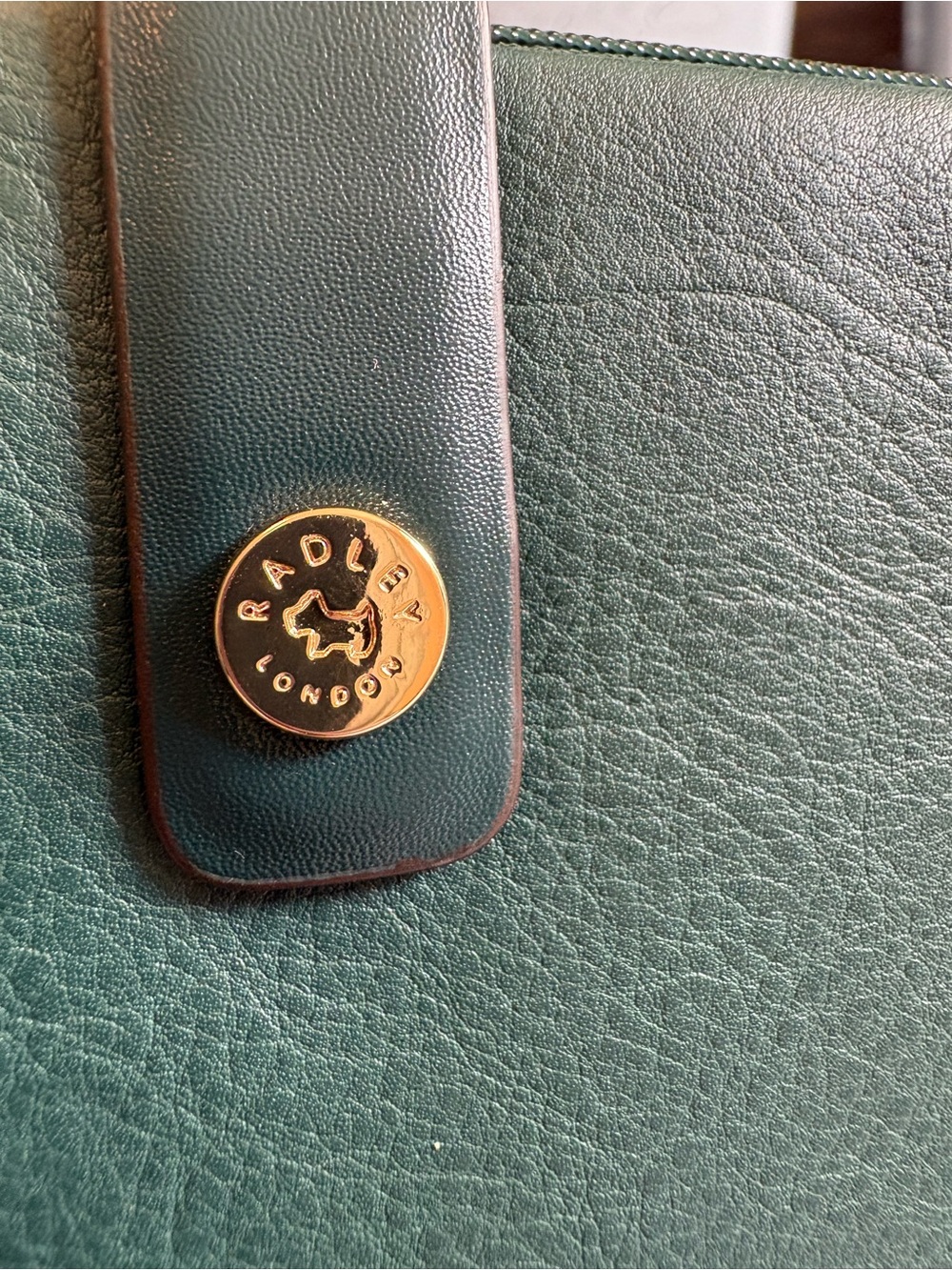 Radley London Dark Green Leather Purse with Matching Wallet - Picture 4 of 12